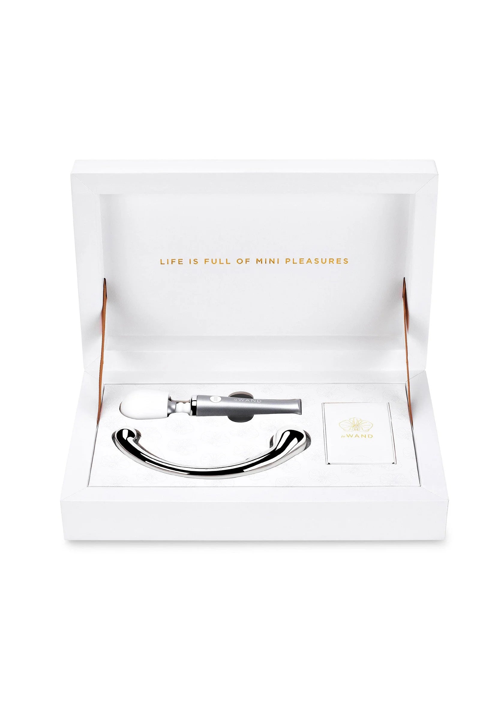 LeWand mini pleasures set in witte doos met gebogen opzetstuk en kaartje