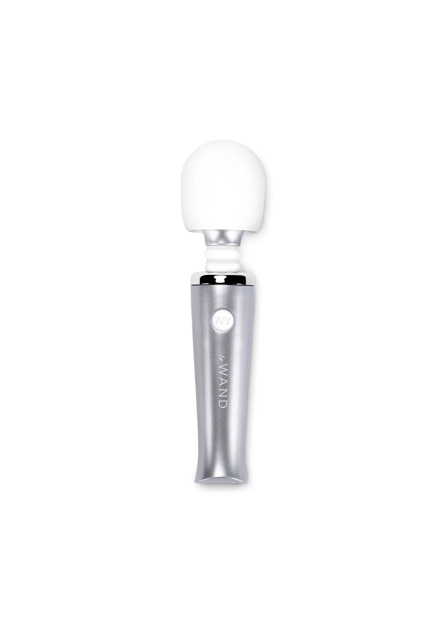 LeWand mini pleasures set handstuk met witte knop en zilveren behuizing