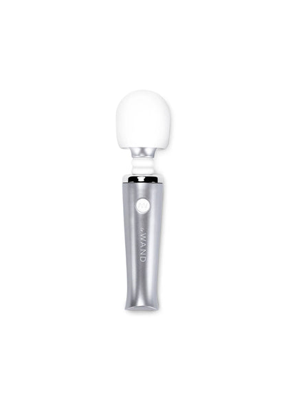 LeWand mini pleasures set handstuk met witte knop en zilveren behuizing
