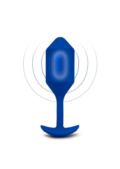 Beste vandaag nog: Vibrating Snug Plug 4 by B - Vibe - bij Happytoys - Default Title - 35433 - BLUE