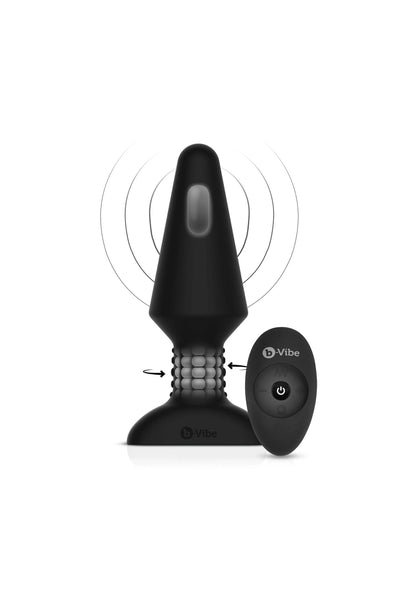 Beste vandaag nog: Rimming Plug XL by B - Vibe - bij Happytoys - Default Title - 35434 - BLACK