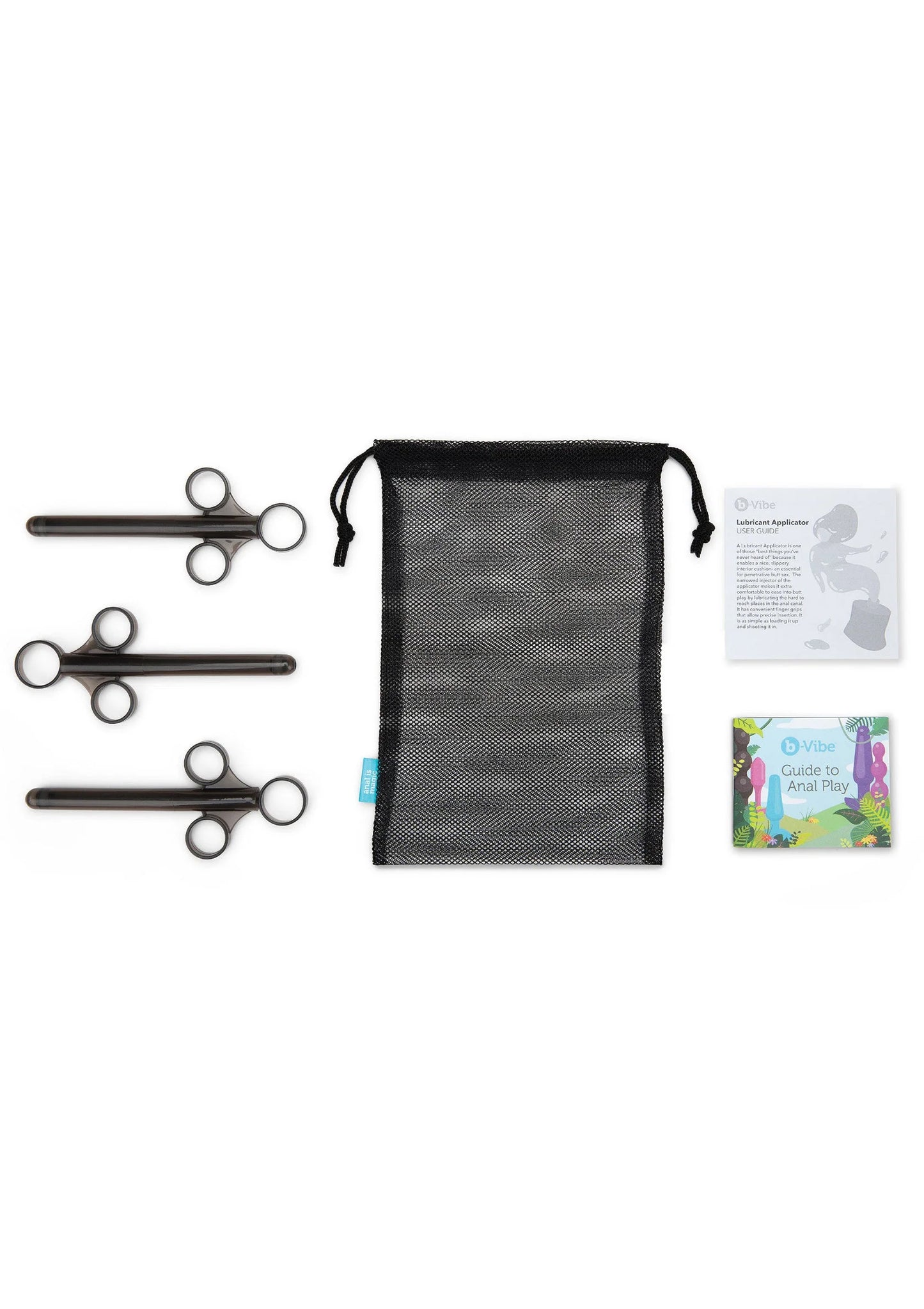 Set glijmiddel-applicators (3 stuks) met opbergtasje en handleiding