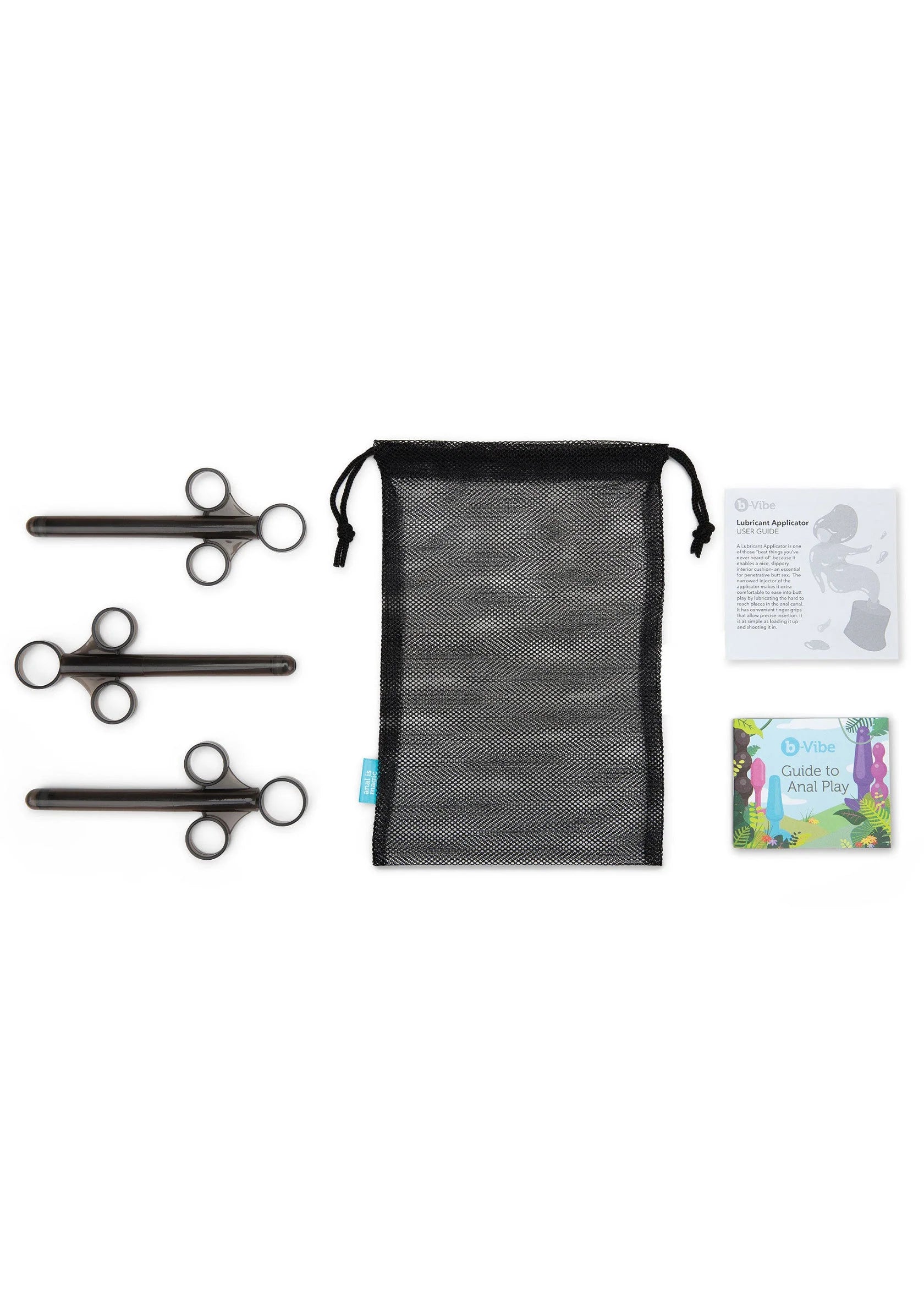 Set glijmiddel-applicators (3 stuks) met opbergtasje en handleiding