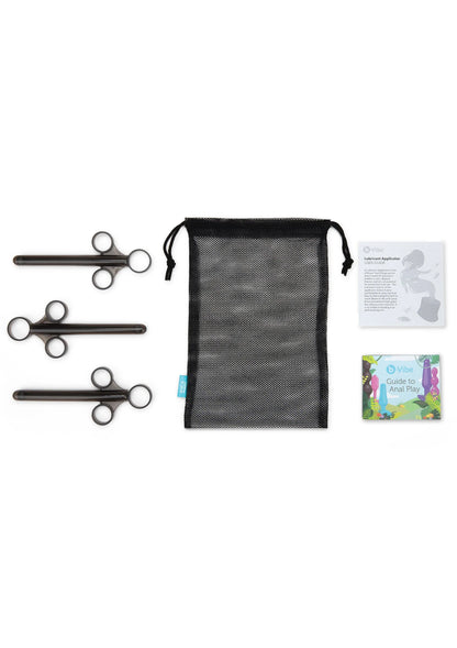Set glijmiddel-applicators (3 stuks) met opbergtasje en handleiding