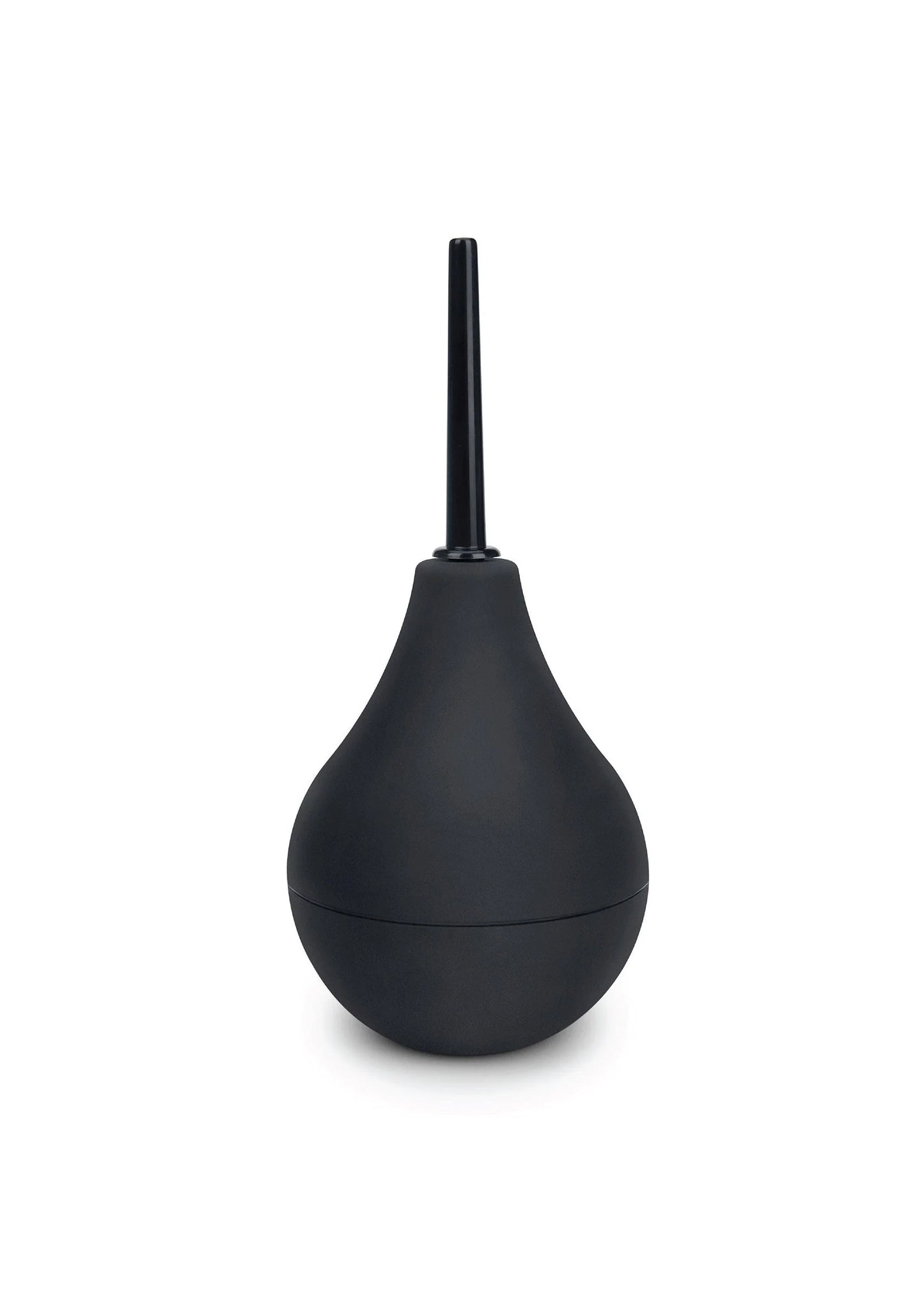 B-Vibe anaaldouche met zwarte klysma-ballon en lange opzetbuis