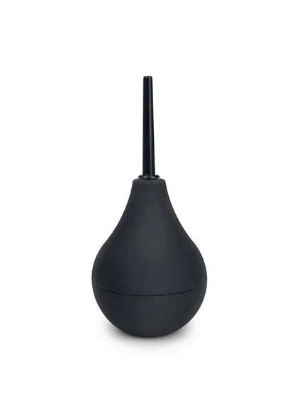 B-Vibe anaaldouche met zwarte klysma-ballon en lange opzetbuis