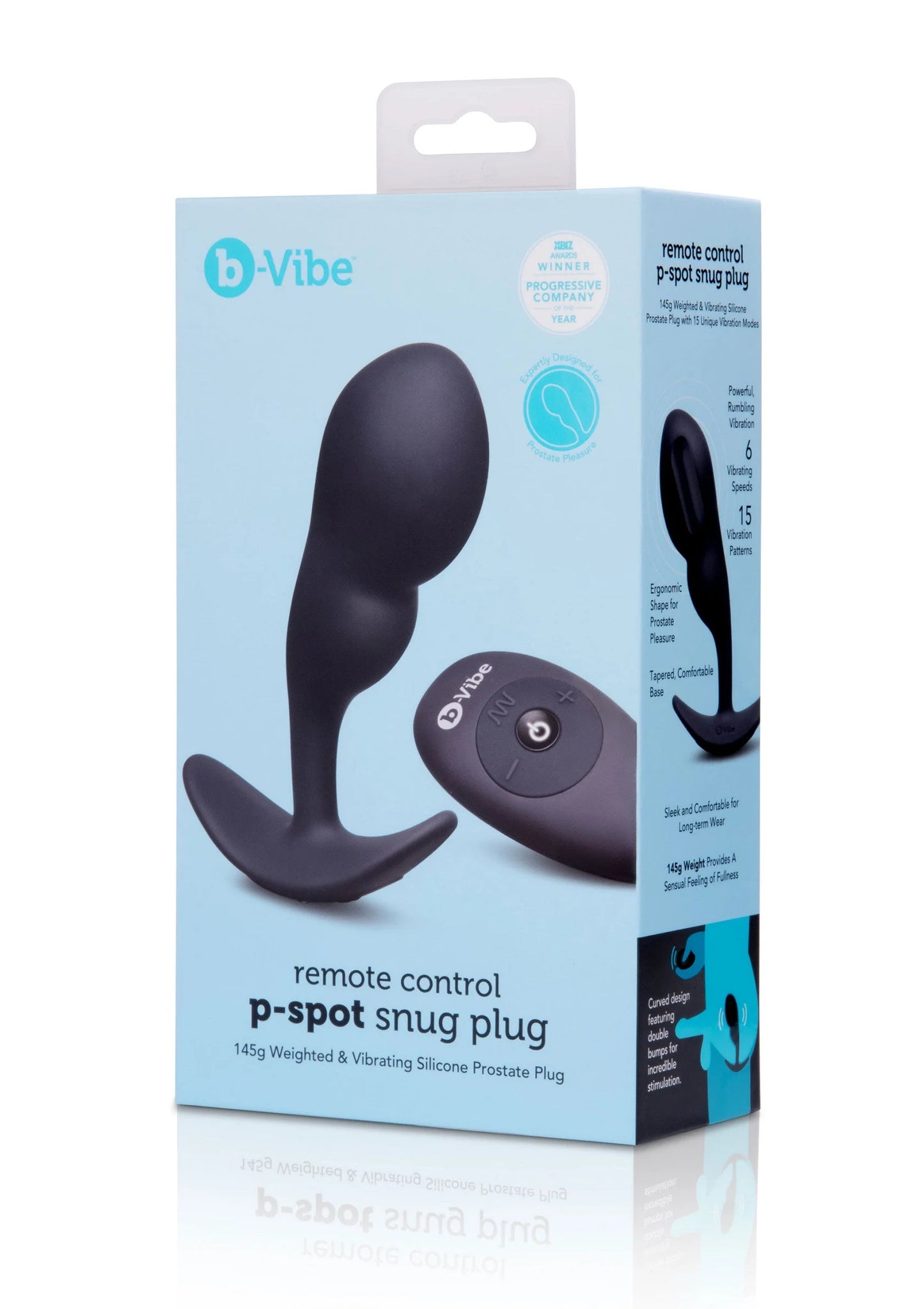 Verpakking van b-vibe remote control p-spot snug plug