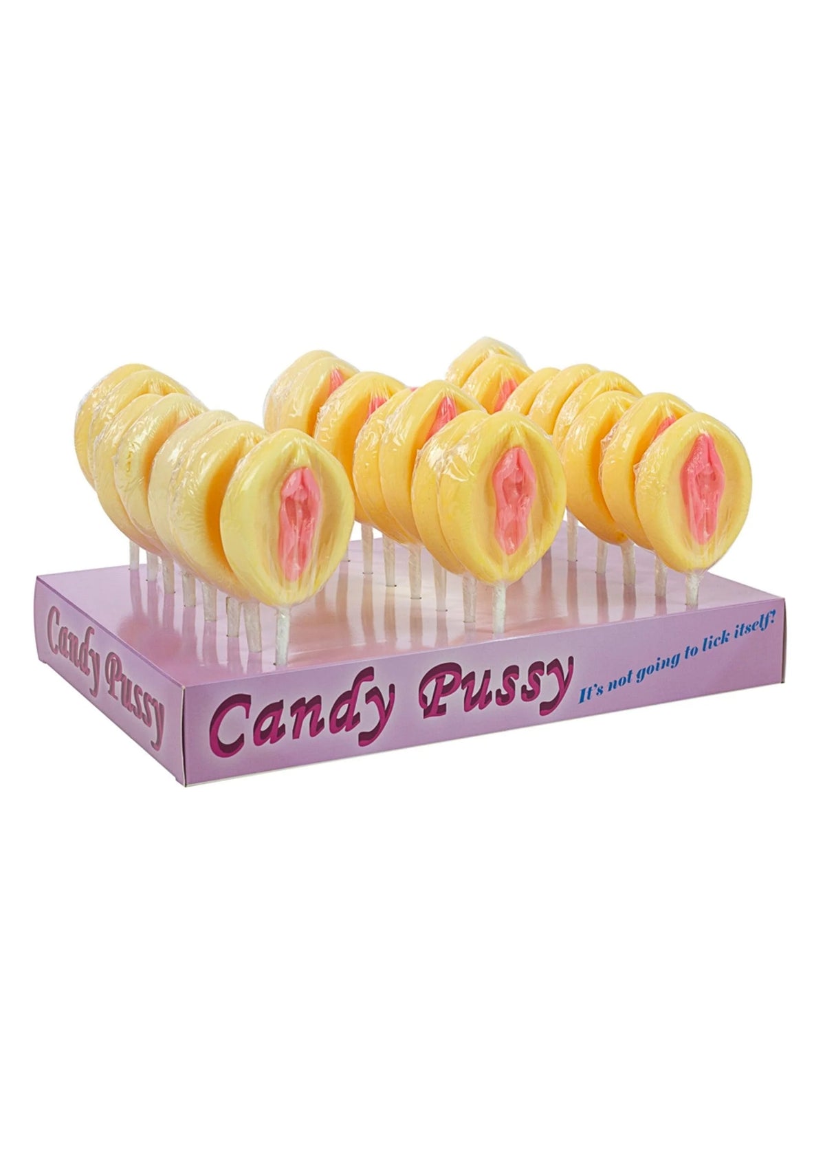 Bestel: Candy Pussy Lollipop 24 pcs - bij Happytoys: de erotische sex webshop | liever Happy dan Easy ⭐⭐⭐⭐⭐ - Default Title - 37043 - PINK