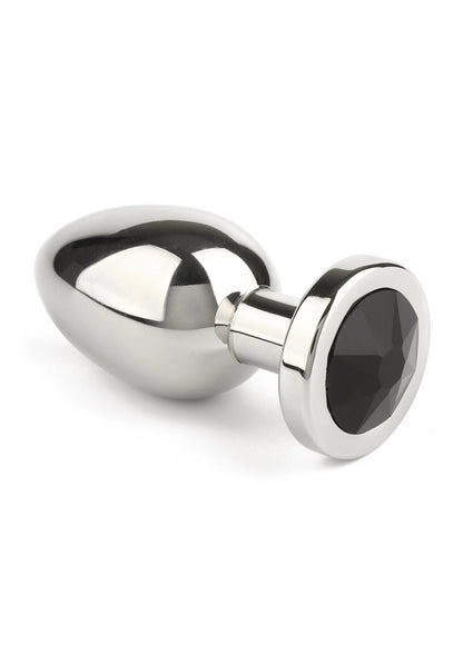 Mr. Steel Jewled Butt Plug Small (Blue)