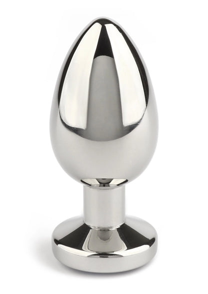 Mr. Steel Jewled Butt Plug Small (Blue)