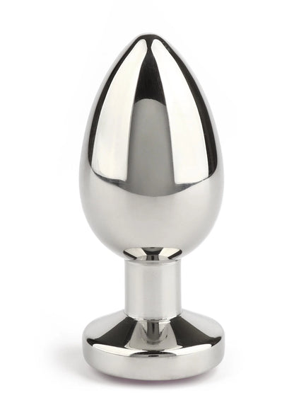 Mr. Steel Jewled Butt Plug Small (Blue)