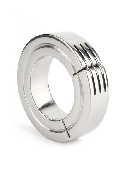 Metalen scharnierende magnetische cockring van 40 mm, zilverkleurig