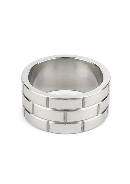 Stalen C-ring 45 mm met binnenzijde in glanzend zilverkleurig