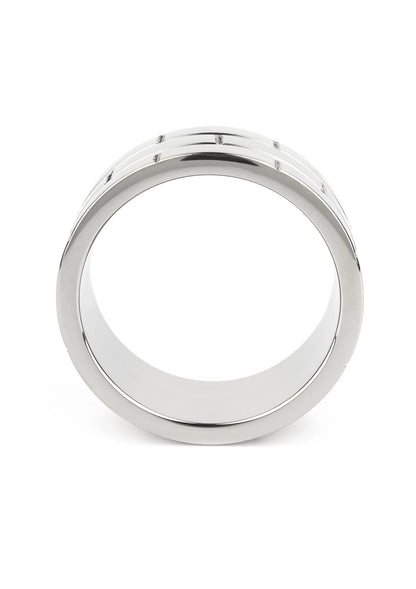 Glanzende chroomkleurige C-ring, ronde vorm, 50 mm