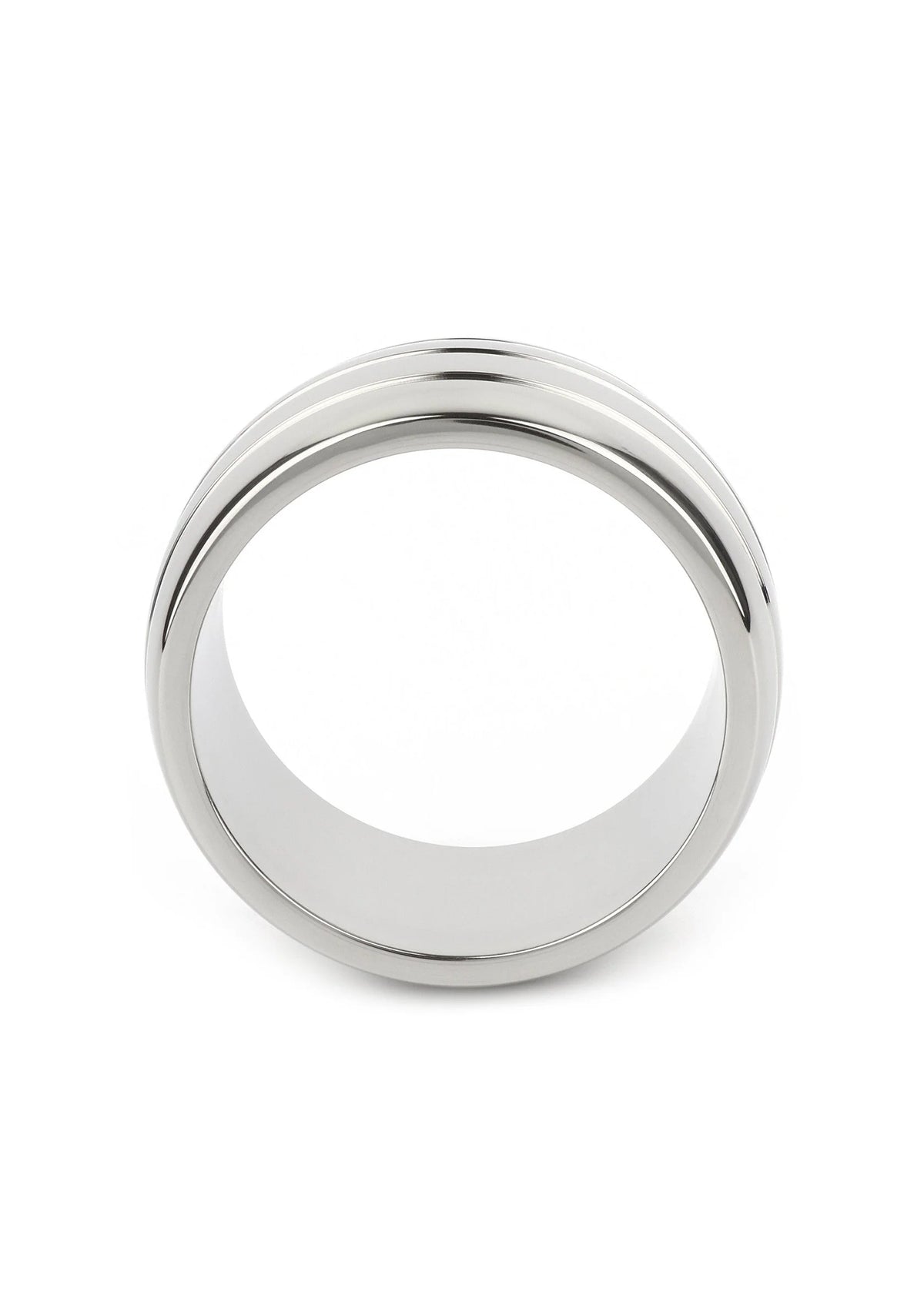 Ovale C-ring van gepolijst roestvrij staal (50 mm), gladde buitenrand