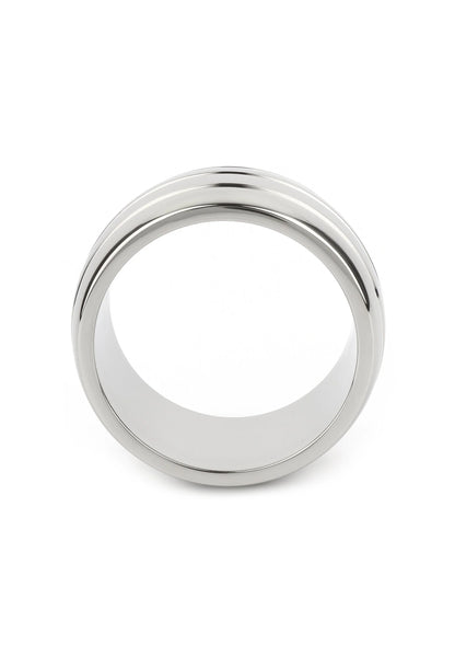 Ovale C-ring van gepolijst roestvrij staal (50 mm), gladde buitenrand