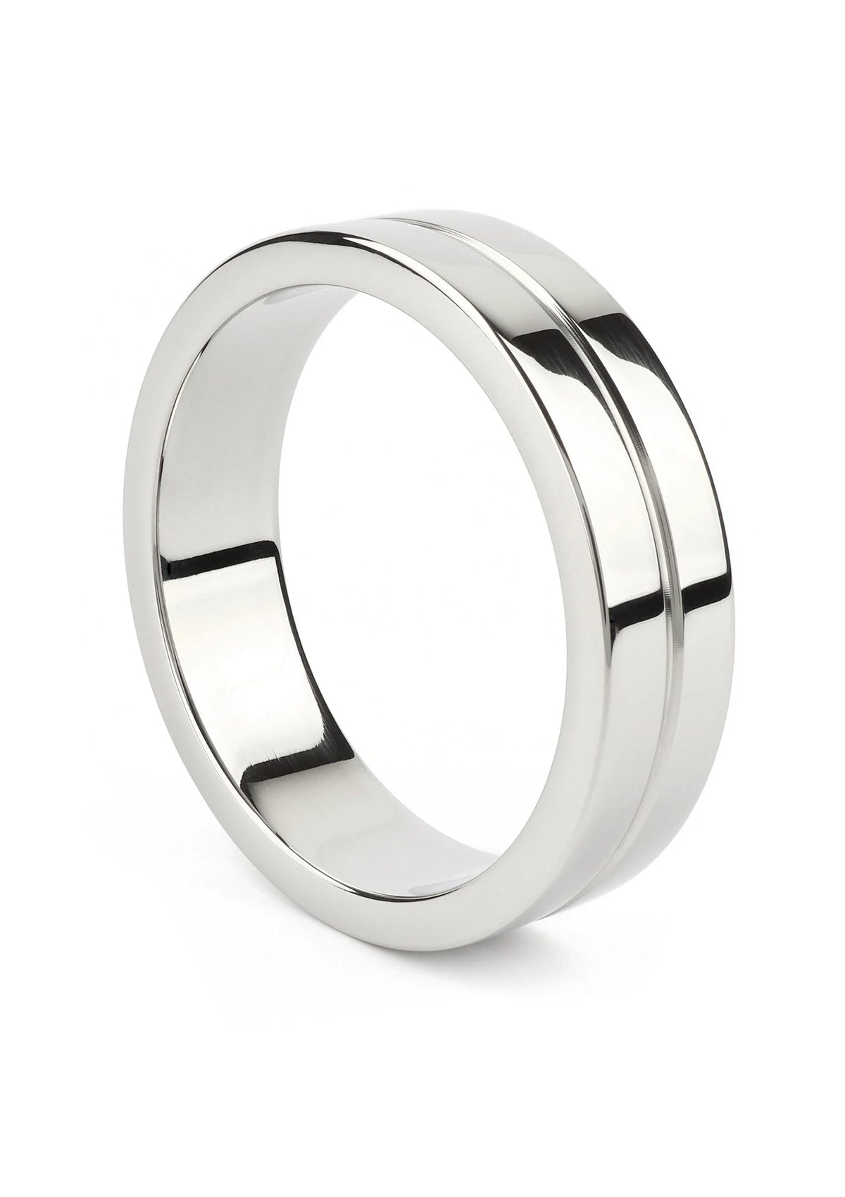 Bestel: Single Grooved C - Ring 50mm - bij Happytoys: de erotische sex webshop | liever Happy dan Easy ⭐⭐⭐⭐⭐ - Default Title - 38227 - SILVER