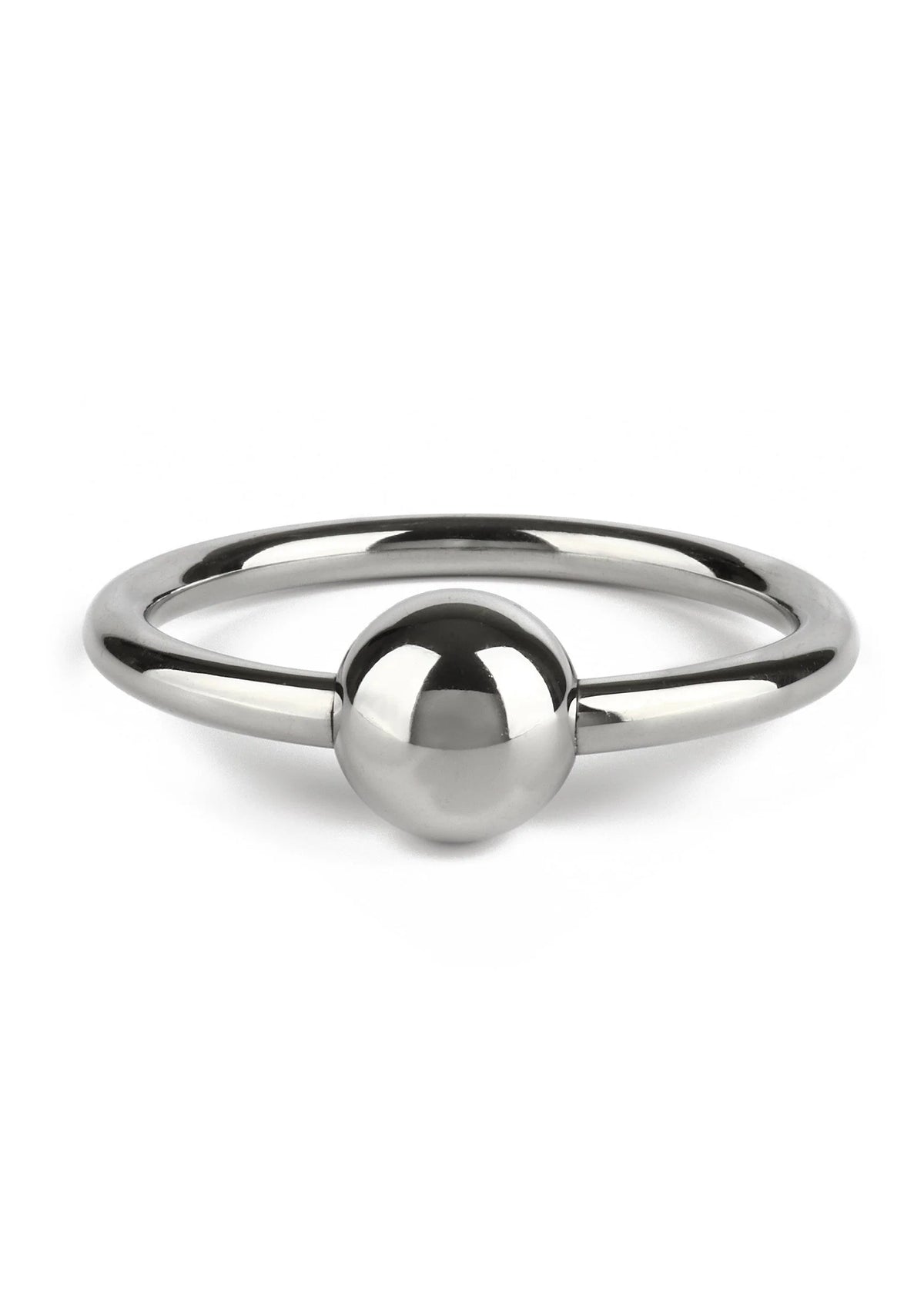 Kogelsluiting C-ring (55 mm) van Mr Steel, centrale kogel op glanzende stalen ring