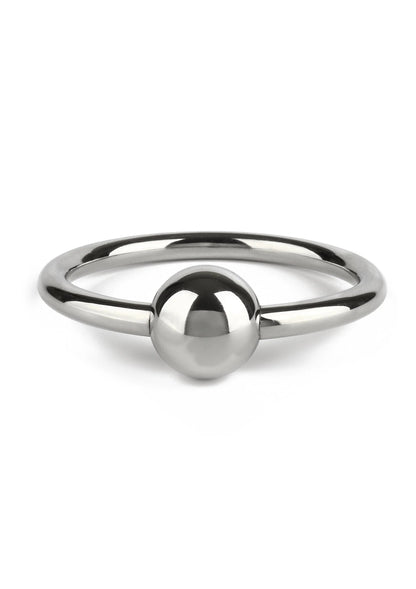 Kogelsluiting C-ring (55 mm) van Mr Steel, centrale kogel op glanzende stalen ring