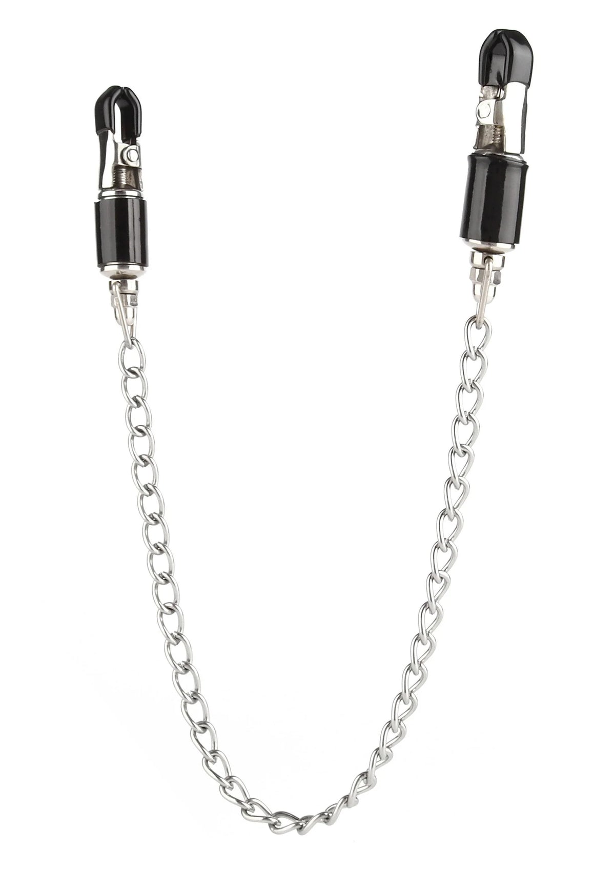 Bestel: Barrel Tit Clamps With Chain by Mr. Steel - bij Happytoys: de erotische sex webshop | liever Happy dan Easy ⭐⭐⭐⭐⭐
