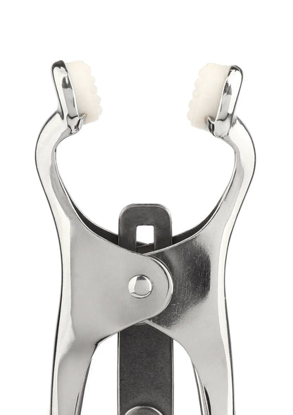 Bestel: Squeezer Nipple Clamps W Ring by Mr. Steel - bij Happytoys: de erotische sex webshop | liever Happy dan Easy ⭐⭐⭐⭐⭐