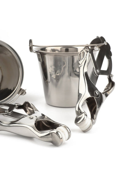 Nipple Clamps with Buckets by Mr. Steel