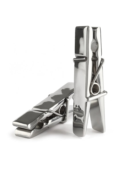 Bestel: Clothespins Nipple Clamps - bij Happytoys: de erotische sex webshop | liever Happy dan Easy ⭐⭐⭐⭐⭐ - Default Title - 38421 - SILVER