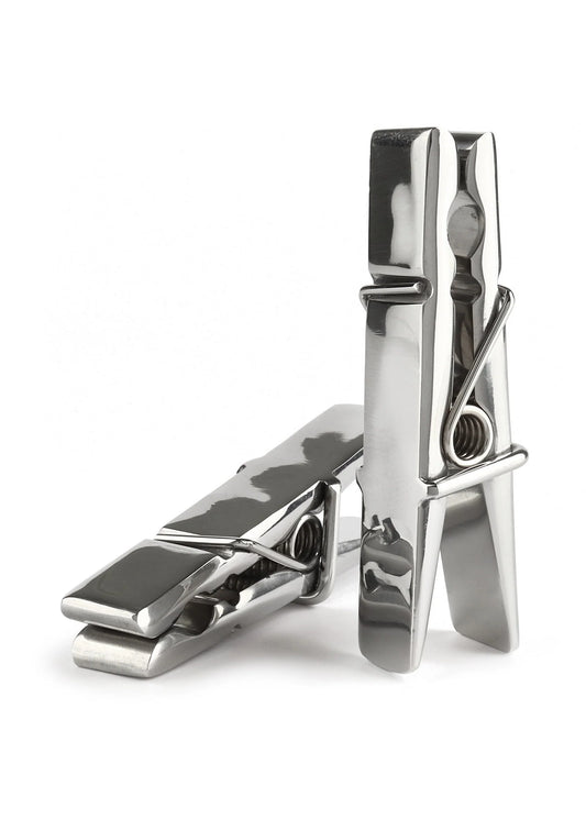 Bestel: Clothespins Nipple Clamps - bij Happytoys: de erotische sex webshop | liever Happy dan Easy ⭐⭐⭐⭐⭐ - Default Title - 38421 - SILVER