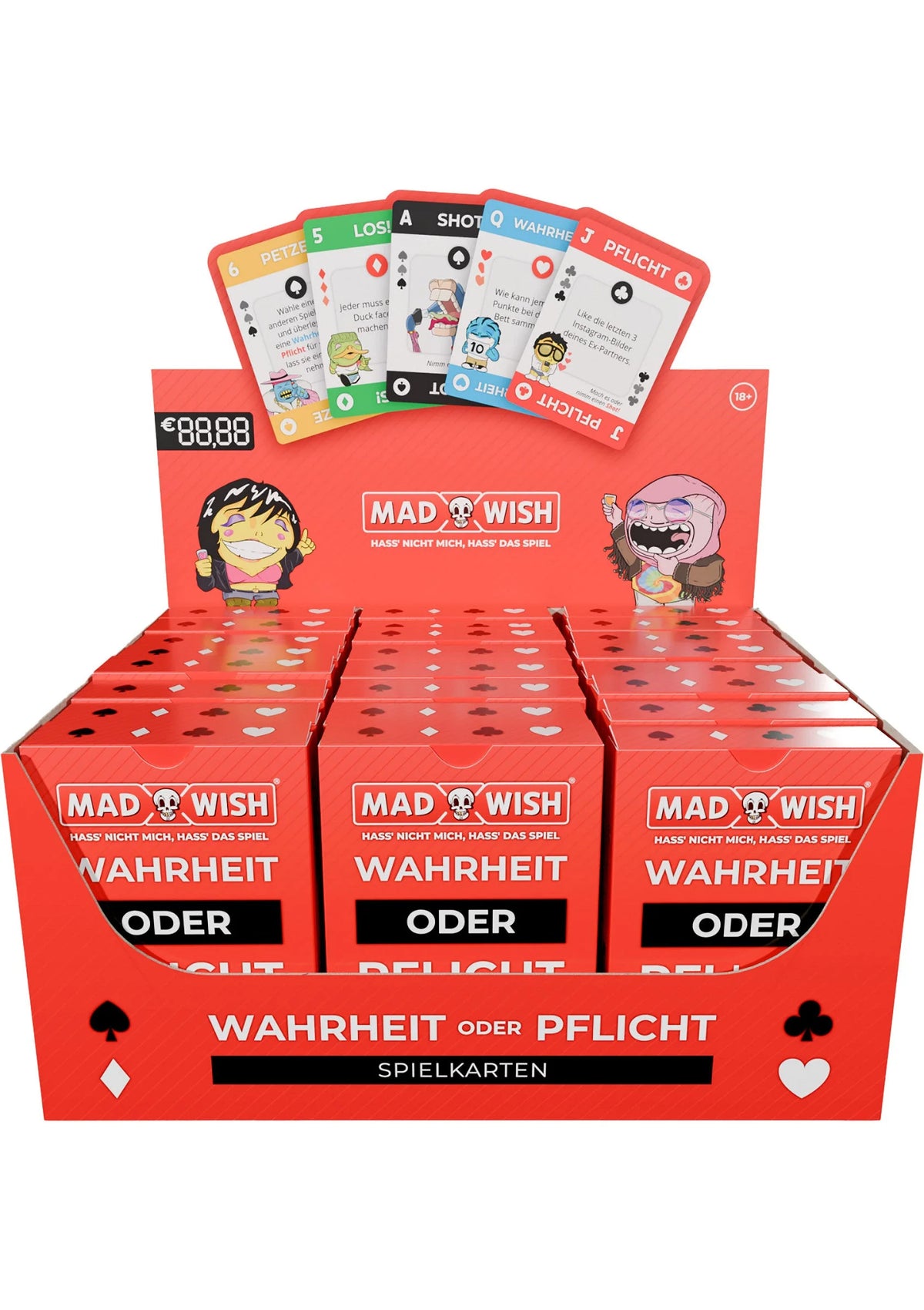 Bestel: MadWish Playing Cards 24 pcs ENG/DE - bij Happytoys: de erotische sex webshop | liever Happy dan Easy ⭐⭐⭐⭐⭐ - Default Title - 38600 - GERMAN