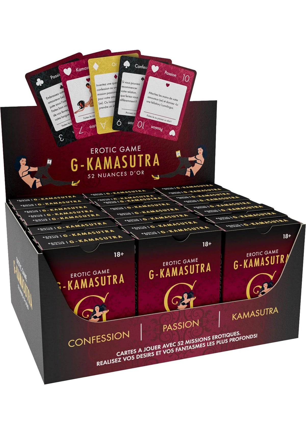 Bestel: G Kamasutra cards 24 pcs ENG/FR/DE - bij Happytoys: de erotische sex webshop | liever Happy dan Easy ⭐⭐⭐⭐⭐ - Default Title - 38601 - FRENCH