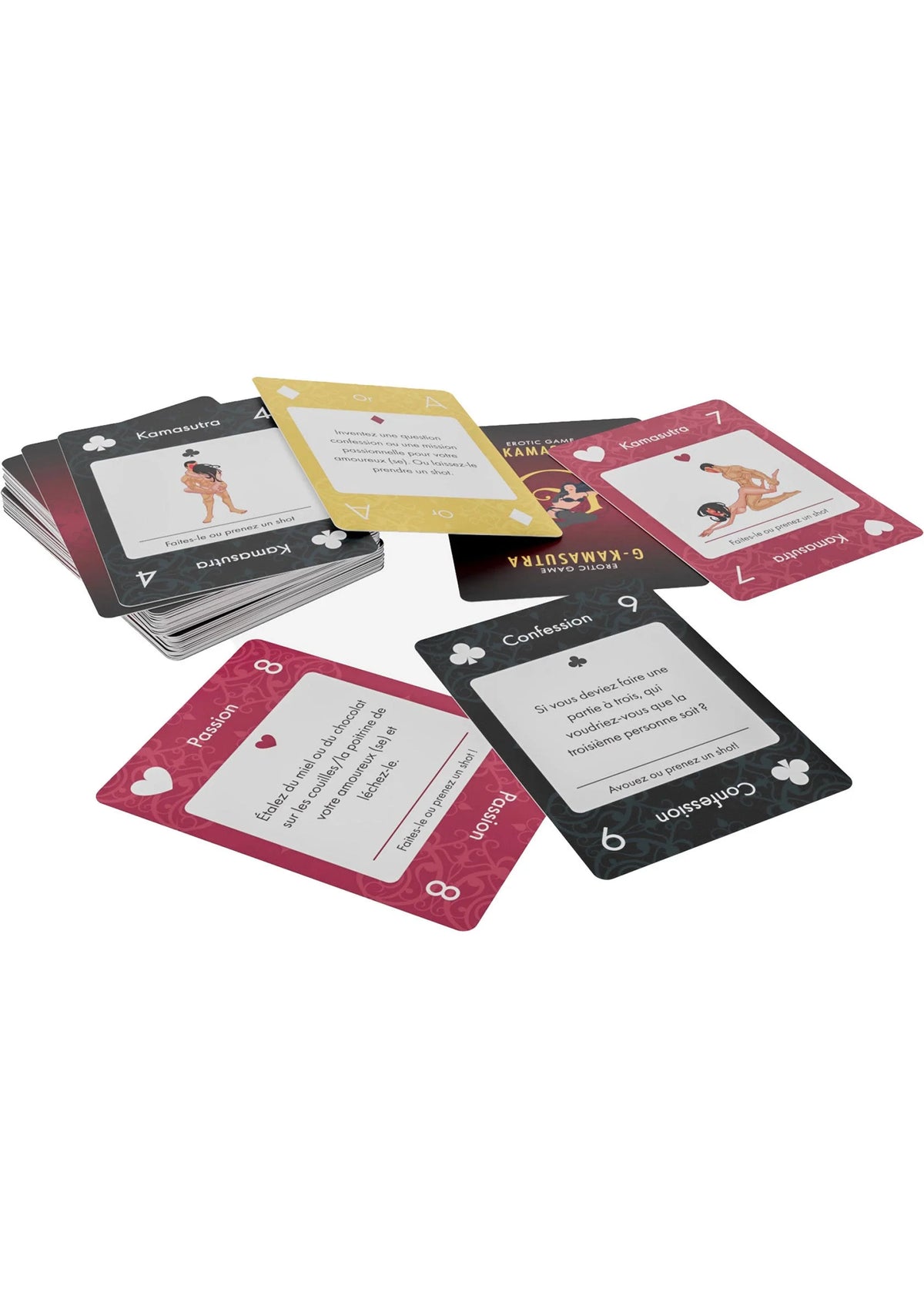 Bestel: G Kamasutra cards 24 pcs ENG/FR/DE - bij Happytoys: de erotische sex webshop | liever Happy dan Easy ⭐⭐⭐⭐⭐