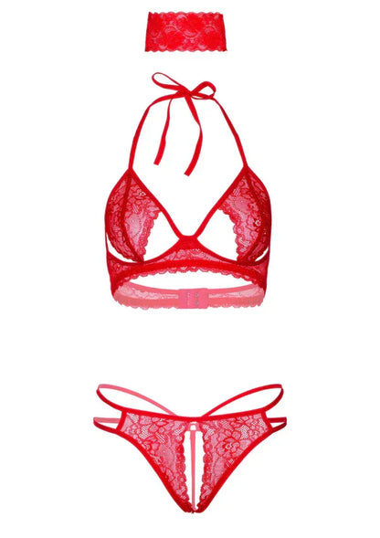 3PC Bra, Panty and Blindfold by Daring Intimates - Happytoys Sexshop: Toys for Feeling Happy & Easy 😊 - Discreet geleverd