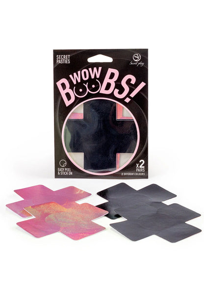 Bestel: Cross Nipple Pasties 2 Pair - bij Happytoys: de erotische sex webshop | liever Happy dan Easy ⭐⭐⭐⭐⭐