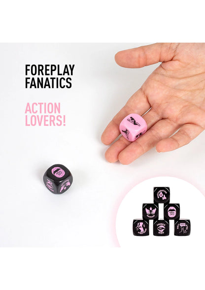Bestel: Foreplay Lovers Dice 2 pcs - bij Happytoys: de erotische sex webshop | liever Happy dan Easy ⭐⭐⭐⭐⭐