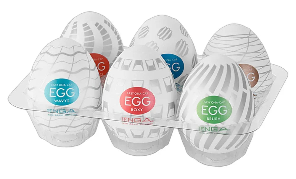 Egg Variety Pack New Standard Pack of 6 - Happytoys Sexshop: Toys for Feeling Happy & Easy 😊 - Discreet geleverd