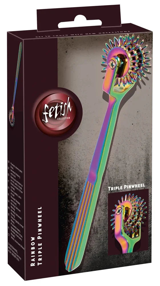 Rainbow Triple Pinwheel - Happytoys Sexshop: Toys for Feeling Happy & Easy 😊 - Discreet geleverd