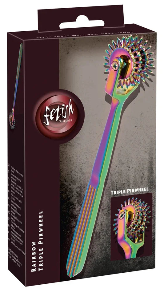 Rainbow Triple Pinwheel - Happytoys Sexshop: Toys for Feeling Happy & Easy 😊 - Discreet geleverd