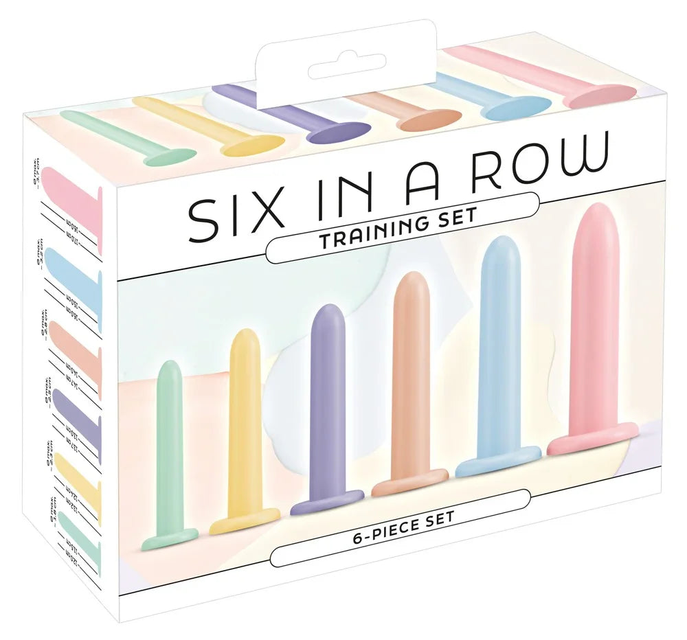 Six in a Row Dildo set for vaginal/anal pleasure and stretching training By You2Toys - Happytoys Sexshop: Toys for Feeling Happy & Easy 😊 - Discreet geleverd