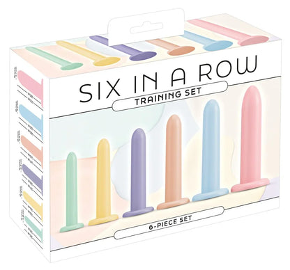 Six in a Row Dildo set for vaginal/anal pleasure and stretching training By You2Toys - Happytoys Sexshop: Toys for Feeling Happy & Easy 😊 - Discreet geleverd