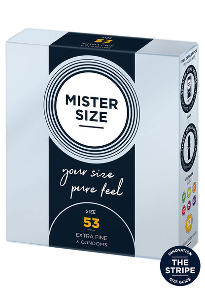 53mm Condoms 3pcs BY Mister Size