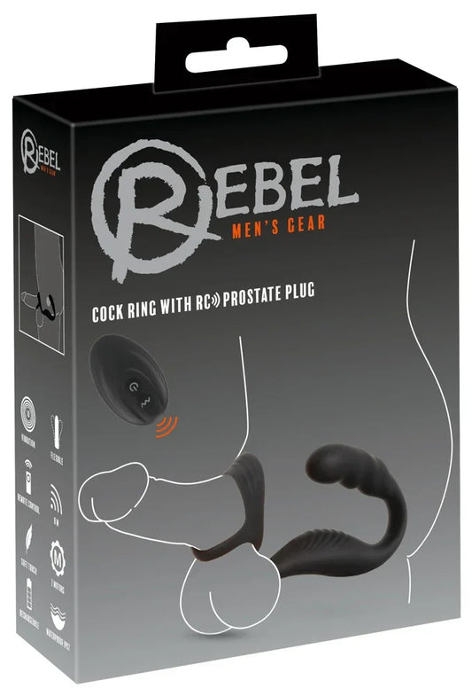 Cock Ring with RC Prostate Plug - Happytoys Sexshop: Toys for Feeling Happy & Easy 😊 - Discreet geleverd