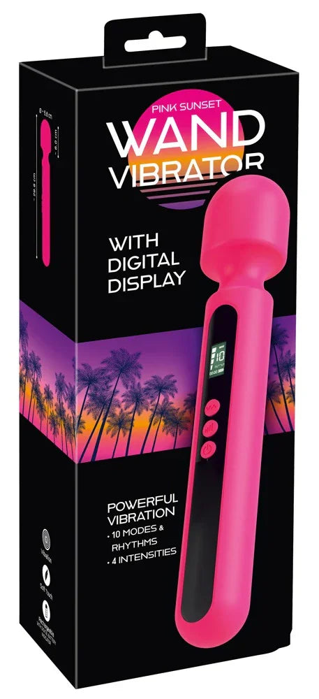 Pink Sunset Wand Vibrator - Happytoys Sexshop: Toys for Feeling Happy & Easy 😊 - Discreet geleverd
