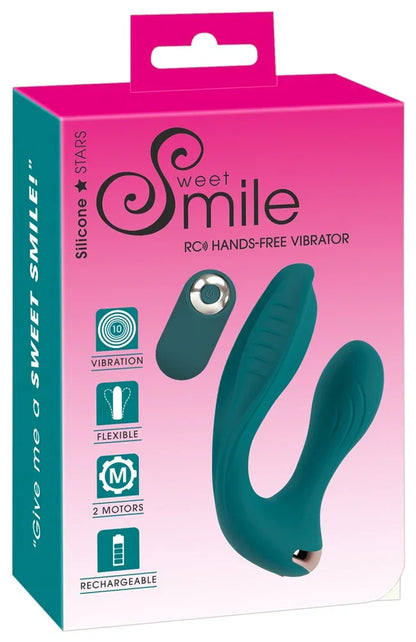 RC Hands-free Vibrator for intense dual stimulation by Sweet Smile - Happytoys Sexshop: Toys for Feeling Happy & Easy 😊 - Discreet geleverd