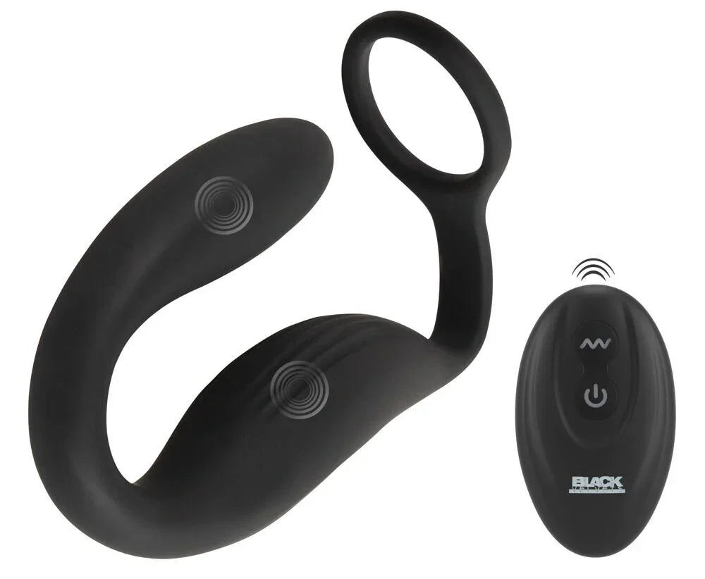 Cock ring with RC butt plug by Black Velvets - Happytoys Sexshop: Toys for Feeling Happy & Easy 😊 - Discreet geleverd