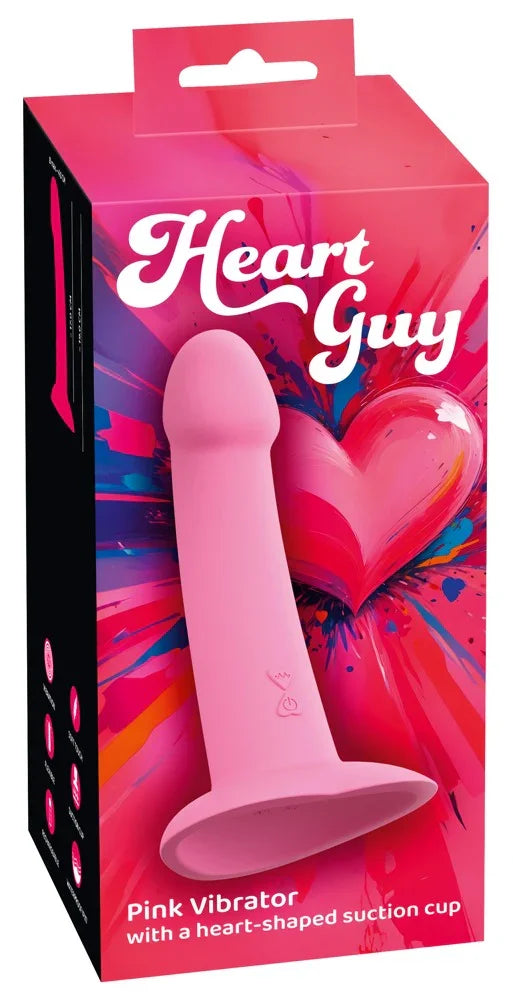 Heart Guy Pink Vibrator by You2Toys - Happytoys Sexshop: Toys for Feeling Happy & Easy 😊 - Discreet geleverd