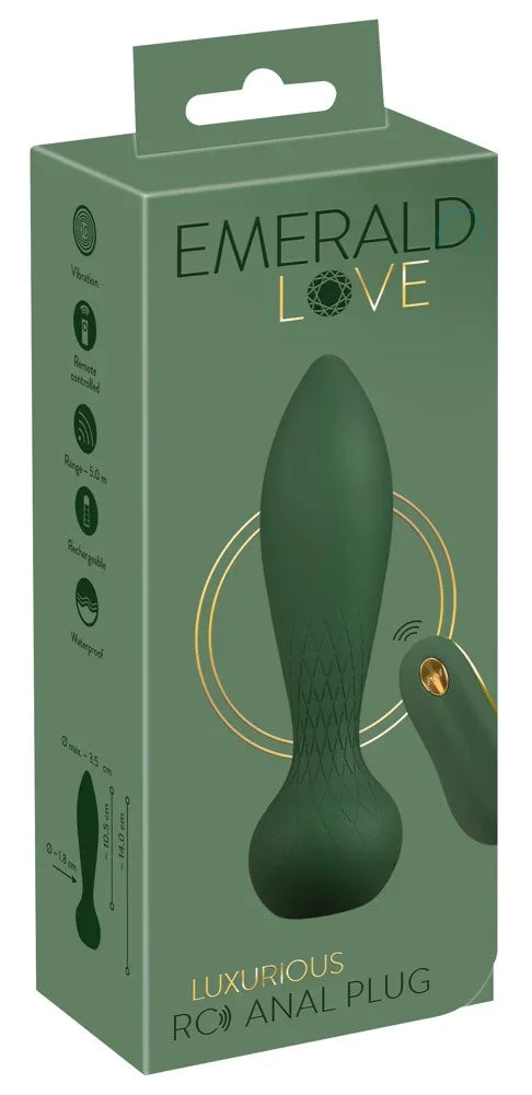Luxurious RC Anal Plug From Emerald Love By You2Toys - Happytoys Sexshop: Toys for Feeling Happy & Easy 😊 - Discreet geleverd