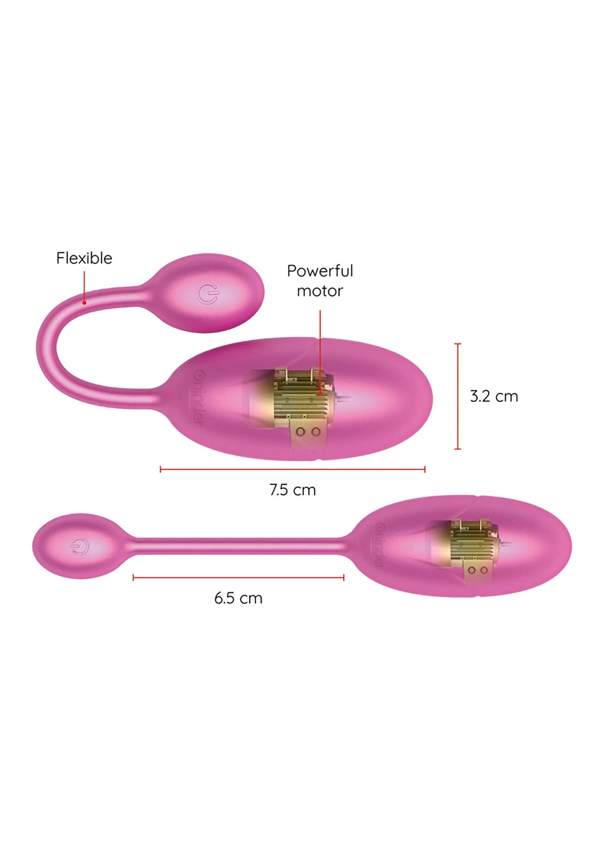 Bestel: Tokyo Vibrating Egg + App by Oninder - bij Happytoys: de erotische sex webshop | liever Happy dan Easy ⭐⭐⭐⭐⭐