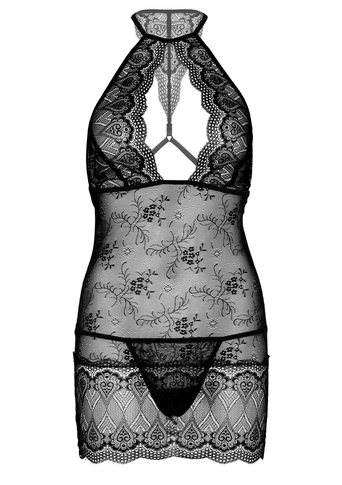Bestel: 2PC Chemise and String - bij Happytoys: de erotische sex webshop | liever Happy dan Easy ⭐⭐⭐⭐⭐