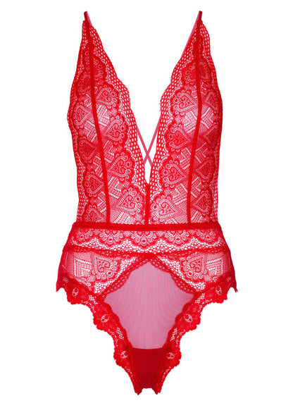 Deep-V Lace Teddy by Daring Intimates
