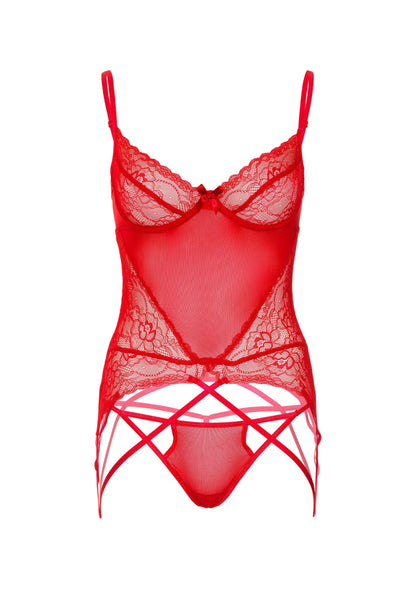 Bestel: Lace and Mesh Cami Set - bij Happytoys: de erotische sex webshop | liever Happy dan Easy ⭐⭐⭐⭐⭐